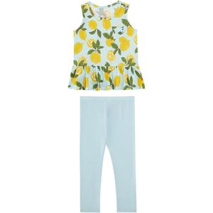 DreanHalo Ensemble 2 pièces débardeur et pantalon pour filles, en viscose de bambou, vêtements de jeu pour enfants 2T-5T - Product Image 1