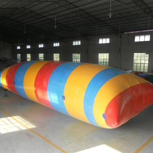 Oreiller gonflable de catapulte d'eau gonflable de grande taille, jouet de sport aquatique, goutte d'eau flottante pour adultes avec pompe - Product Image 3