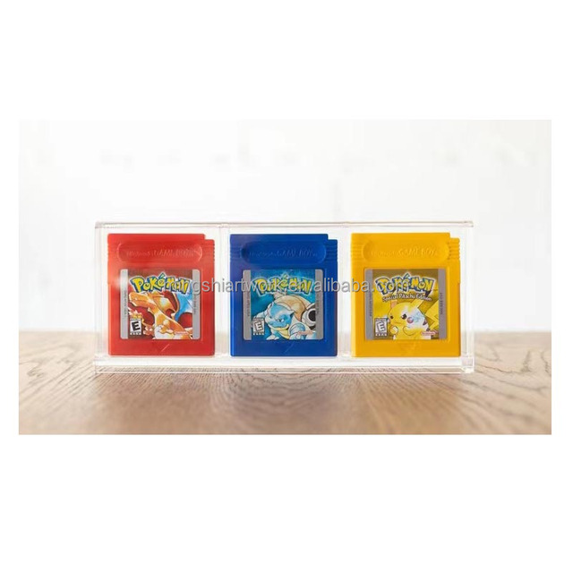 Cartridge 3 Game Display Case for Retro Video Games Gameboy