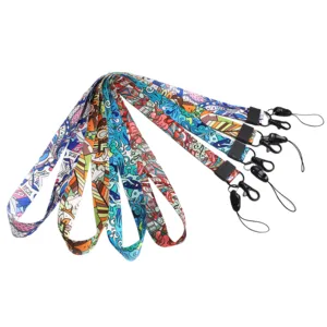 Custom Double-sided Thermal Transfer Printing Polyester Lanyard Printed Mobile Phone Lanyard