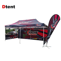 Tente pliante d'extérieur en métal grand format 2x2m (10x20 pieds) pour événements commerciaux, toile imprimée personnalisée du Guangdong