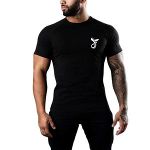 Wholesale <b>Men's</b> Solid Color Slim-fit <b>Bodysuit</b> <b>Mens</b> Sports t Shirts Pure White Cotton Spandex Fitness t Shirt <b>Men</b> Suppliers - Product Image 5