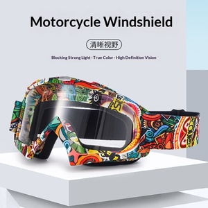 <span class=keywords><strong>Gafas</strong></span> de Motociclismo Todoterreno, Resistentes al Viento y a las Salpicaduras, con Marco Completo y Resistentes a Impactos, Modelo X600, Unisex, para Motociclismo Harley, Senderismo y Deportes - Product Image 2