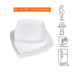 <span class=keywords><strong>Assiette</strong></span> à Salade <span class=keywords><strong>Blanche</strong></span> en Mélaminé Incassable de Haute Qualité, <span class=keywords><strong>Assiette</strong></span> Carrée en Mélaminé pour Hôtel - Product Image 5