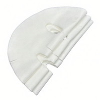 Feuille de masque facial sec en microfibre jetable OEM 35g soins de la peau naturels en fausse peau humaine directement de l'usine