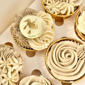 Adornos acrílicos para pasteles de Halloween con temática de miel y dulzura, decoraciones de truco o trato para cupcakes, suministros para fiestas. - Product Image 3