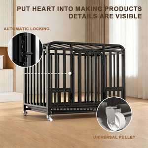 Strosen Heavy Duty <strong>Dog</strong> House Large <strong>Dog</strong> Cage with Wheels Mobile Six-Sided Square Tube Kennel Pet <strong>Crate</strong> - Product Image 6