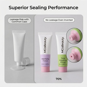 หลอดพลาสติกเคลือบเงาขนาด 25 มล. สำหรับไพรเมอร์และรองพื้น |   หลอดบีบเนื้อนิ่มขนาด 0.85 ออนซ์ พร้อมฝาเกลียวสำหรับบรรจุเบสแต่งหน้า - Product Image 4