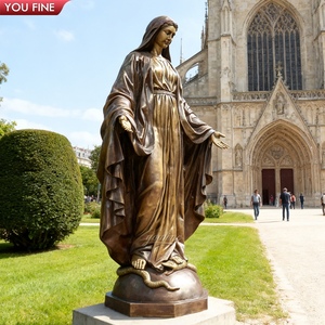 Youfine nhà máy cuetom Nhà thờ ngoài trời Vườn Tôn Giáo trang web Kích thước thực Marian shrine thánh Đồng Trinh Mary tượng - Product Image 4