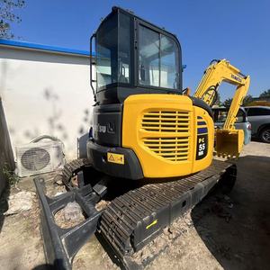 Excavatrice hydraulique sur chenilles Komatsu PC55mr d'occasion PC130/200/300 en bon état pour une utilisation à la ferme - Product Image 1