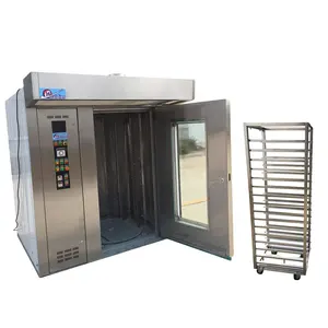 Gas Electric Diesel Rotating Bakery Ovens With Trolley For Churro