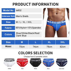 Sous-vêtements pour hommes avec logo personnalisé, caleçons respirants à séchage rapide en nylon et élasthanne, caleçons de sport pour le football et le basketball pour adultes - Product Image 3