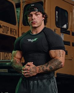Camiseta Deportiva King Mcgreen Star <span class=keywords><strong>para</strong></span> <span class=keywords><strong>Hombre</strong></span>, Camiseta Deportiva con Estampado <span class=keywords><strong>para</strong></span> Gimnasio, Correr, Secado Rápido, Manga Corta - Product Image 3