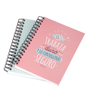 A5 kinh doanh máy tính xách tay với bìa cứng giá rẻ xoắn ốc ràng buộc cho các trường học văn phòng nghệ thuật Nguồn cung cấp hoặc cá nhân Tạp Chí Quà Tặng - Product Image 1