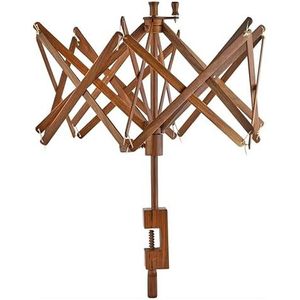 Indskill nouveau dévidoir à aiguilles en bois noir naturel teinté, style parapluie de table, pour tous les tricoteurs - Product Image 2