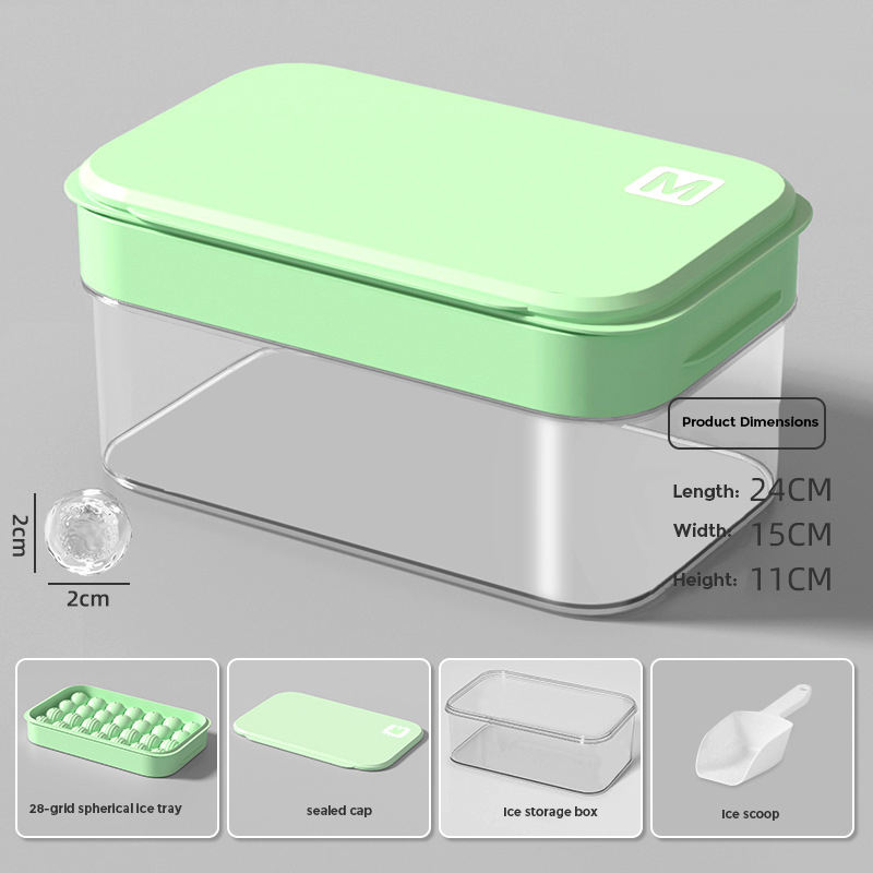 Green+1 layer+1 shovel+Lid+Storage Bin