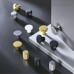 Nhôm Màu Đen Và Trắng Thu Nhỏ Đồ Nội Thất Ngăn Kéo Tay Nắm Cửa Núm Và Xử Lý Bạc Cho Bên Trong Vàng - Product Image 5