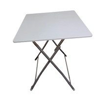 Nouvelle table à manger simple avec pieds en métal, carrée, portable, pliable, table de bureau, table d'extérieur 7580TBH