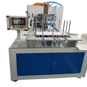 Full-automatic paper barrel forming and bending all-in-one machine