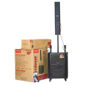 15 Inch Âm Thanh Cột Partybox Di Động Ngoài Trời Loa Karoke Nhựa Hoạt Động <span class=keywords><strong>Loud</strong></span> Âm Nhạc Máy Nghe Nhạc Hệ Thống Âm Thanh - Product Image 1