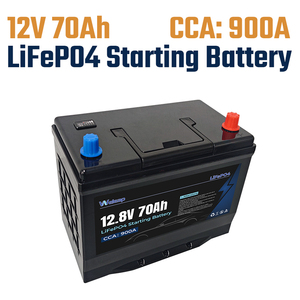 แบตเตอรี่ลิเธียมสตาร์ทเตอร์ 12V 70Ah 900CCA - CCA สูง, อายุการใช้งานยาวนาน, ไม่ต้องบำรุงรักษา สำหรับรถยนต์นั่งส่วนบุคคลและรถยนต์เพื่อการพาณิชย์ - Product Image 1