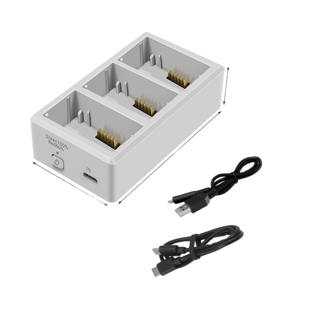 Smart 3-Port PD Quick Charge Two-Way Power Bank Function Drone Battery Charger Hub