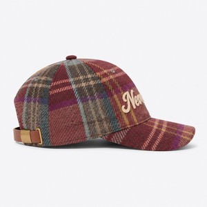 Casquette de baseball ajustable à 6 panneaux en laine tweed avec logo personnalisé T&L et broderie plate - Product Image 4