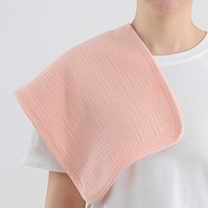 モスリンおしゃぶりクロス 男女兼用ベビー用品 吸収性おしゃぶりクロス カラフルモスリンベビービブ 赤ちゃん用 無地ソフトコットン布 - Product Image 2