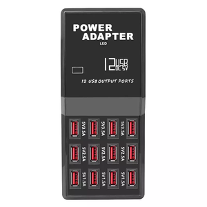 Adaptateur de chargeurs <span class=keywords><strong>USB</strong></span> multi-ports 12 ports 50W 5V/1A pour chargeur de concentrateur <span class=keywords><strong>USB</strong></span> électrique de charge multiple de bureau de téléphone portable - Product Image 4