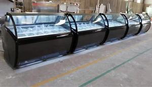 <span class=keywords><strong>Réfrigérateur</strong></span> vitrine pour glaces, sucettes glacées et pâtisseries, avec vitre incurvée ventilée, prix d'usine - Product Image 6