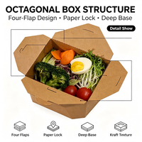 Contenitori per Alimenti a 3 Scomparti in Carta Usa e Getta Senza BPA Stile Americano Multiuso per Pasti Veloci Lunch Box a Conchiglia