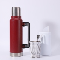 Tasse à Yerba Maté Isotherme en Acier Inoxydable 304 de 280 ml avec Paille, Isolation Thermique 6-12 Heures, Portable, Cadeau de Voyage, Classique VISION