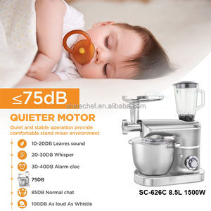 Robot alimentaire planétaire 1500W, mixeur de cuisine, mélangeur, broyeur de viande, livraison gratuite - Product Image 3