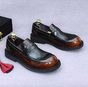 Chaussures décontractées légères avec semelle absorbant la transpiration et structure flexible, chaussures de tous les jours pour hommes, chaussures en cuir - Product Image 4