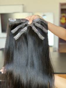Extensiones de Cabello Virgen Ruso SHY 2026, Doble Trama, Invisibles, Grado 10D, con Clip Octopus, Textura Lisa - Product Image 2