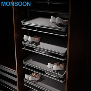 MONSOON Modern <b>Metal</b> 360 Revolve Rotating Multifunction Shoe Rack for <b>Wardrobe</b> and Closet - Product Image 3