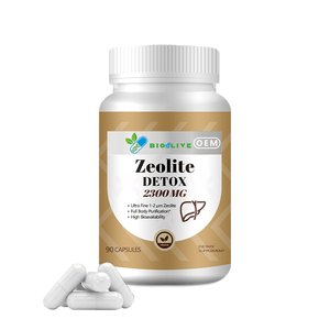 Complément Herbal pour la Santé du Foie Marque Blanche OEM 2300mg <span class=keywords><strong>Charbon</strong></span> <span class=keywords><strong>Actif</strong></span> Chardon-Marie Zéolite Capsules Détox Foie - Product Image 1