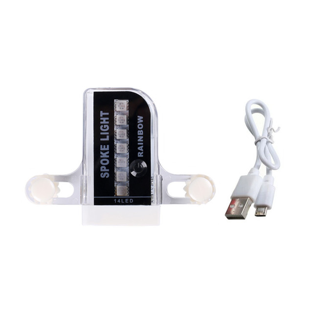 2023 Factory Price USB Rechargeable Bike Wheel Light Waterproof Bicycle Rear Light with Battery Power Supply