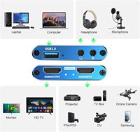 Carte de capture vidéo USB3.0 4k 1080p HD pour téléphone portable, ordinateur portable, tablette, jeux, streaming en direct, enregistrement, capture HDTV