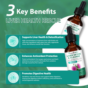 Acentiallabs Milk Thistle <span class=keywords><strong>L</strong></span>íquido Gotas Fígado Detox Promove a Saúde do Fígado Suporte Antioxidante Limpeza e Detox do Fígado - Product Image 5