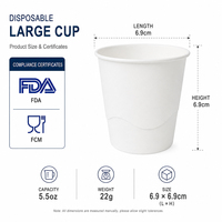 Gobelets jetables Hengyuan PP écologiques sans BPA, de qualité alimentaire, certifiés FDA, compatibles micro-ondes pour cafés, fêtes et restaurants