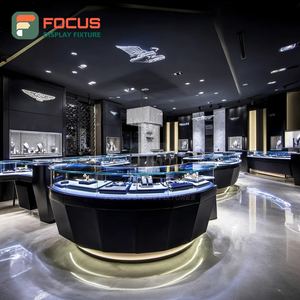 Mostrador de Exhibición de Joyería de Lujo Personalizado, Fabricante de Vitrinas de Vidrio para Tiendas con Superficie Pulida - Product Image 6