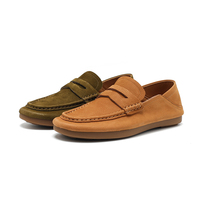 Mocassins Penny en cuir véritable vieilli légers pour femmes, style Mary Jane, résistants à l'usure, pour l'été et le printemps