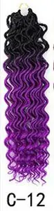 Shinein Hot Sale 20in Faux Locs Crochet Wavy Curly Braiding Hair Extension For Black People