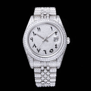 Montre mécanique automatique de luxe pour homme Diamond Ice, montre en acier inoxydable - Product Image 1