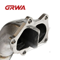 Collecteur d'échappement GRWA Performance pour Subaru Impreza WRX STI 2007-2012 SS201 en acier inoxydable poli miroir