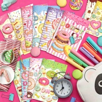 L.16003 Niedliches Donut-Themen Mini-Notizbuch Cartoon Süßes Dessert-Muster Taschenjournal Kinder-Party-Geschenk Kleines Schreibheft Geschenk