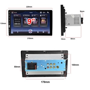 Podofo 9 ''1 DIN Xe Stereo Carplay Android Tự Động Xe Đài Phát Thanh Duy Nhất DIN Xe MP5 Máy Nghe Nhạc Bt FM EQ + Microphone Tự Động Thiết Bị Điện Tử - Product Image 5
