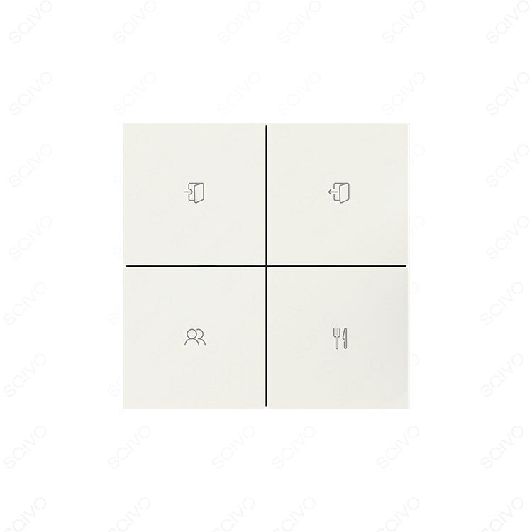 Scène blanche à 4 boutons