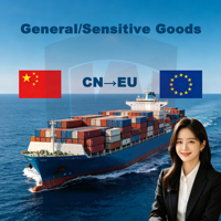Transport maritime FBA Chine-G Grèce, livraison porte-à-porte LCL avec dédouanement inclus